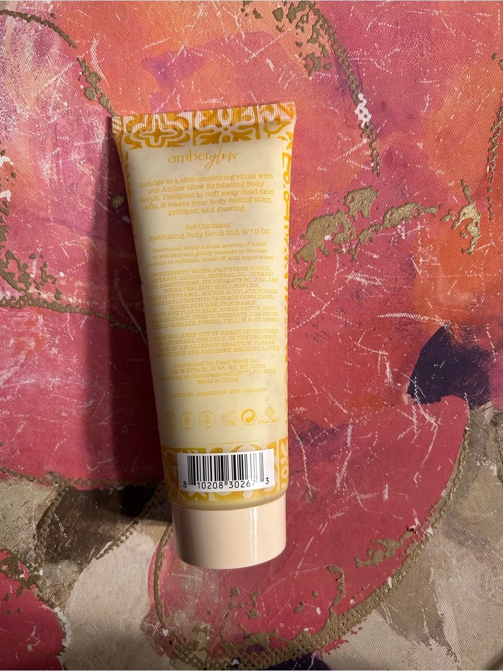 🎉Amber Glow Sweet Lemon Exfoliating Body Scrub - Yellow 7.9 OZ